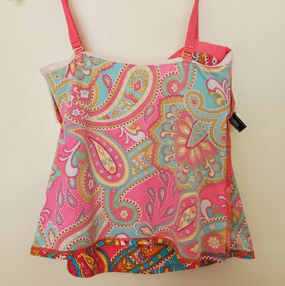 Super cute tankini 2 PC Paisley  Boho Print Bathing Suit - Picture 8 of 13